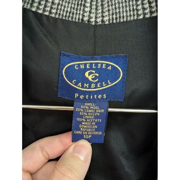 Chelsea Campbell Glen Plaid Blazer Eclectic Grandpa Preppy Wool Corpcore 10P - Picture 4 of 10